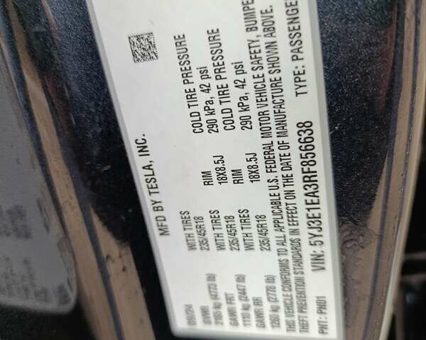 Сірий Тесла Модель 3, об'ємом двигуна 0 л та пробігом 32 тис. км за 25800 $, фото 1 на Automoto.ua