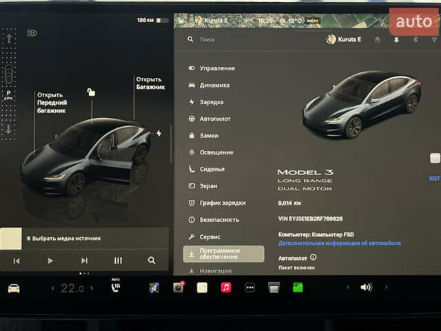 Сірий Тесла Модель 3, об'ємом двигуна 0 л та пробігом 9 тис. км за 30999 $, фото 12 на Automoto.ua