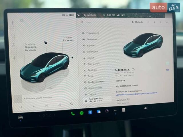 Сірий Тесла Модель 3, об'ємом двигуна 0 л та пробігом 13 тис. км за 31700 $, фото 10 на Automoto.ua