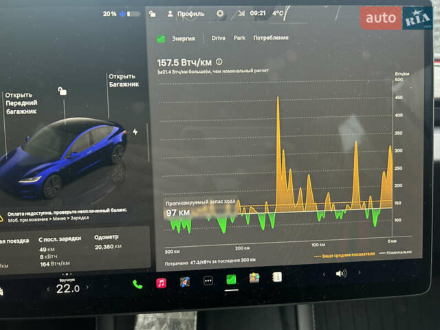 Сірий Тесла Модель 3, об'ємом двигуна 0 л та пробігом 20 тис. км за 27400 $, фото 9 на Automoto.ua