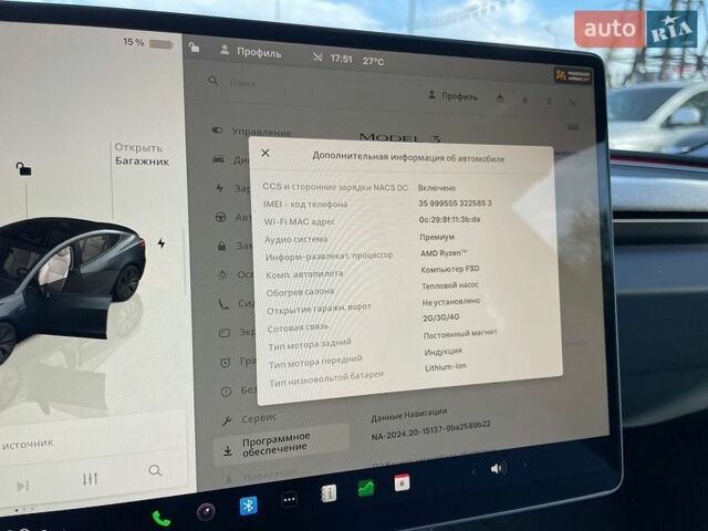 Серый Тесла Модель 3, объемом двигателя 0 л и пробегом 8 тыс. км за 39000 $, фото 10 на Automoto.ua