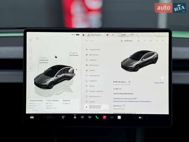 Серый Тесла Модель 3, объемом двигателя 0 л и пробегом 11 тыс. км за 31499 $, фото 20 на Automoto.ua