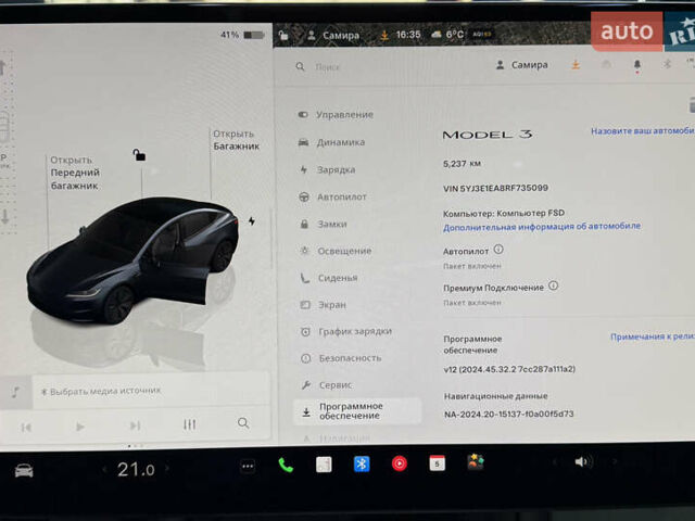 Сірий Тесла Модель 3, об'ємом двигуна 0 л та пробігом 5 тис. км за 25000 $, фото 29 на Automoto.ua
