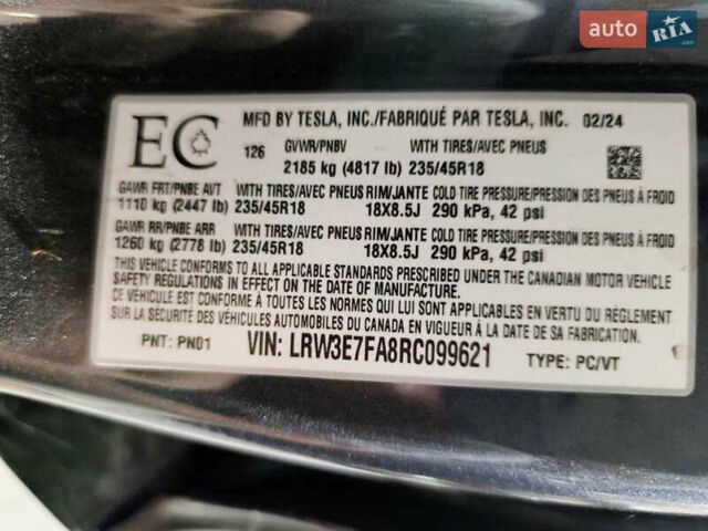 Сірий Тесла Модель 3, об'ємом двигуна 0 л та пробігом 11 тис. км за 26800 $, фото 1 на Automoto.ua