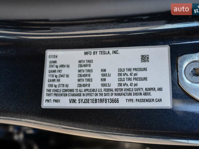 Серый Тесла Модель 3, объемом двигателя 0 л и пробегом 14 тыс. км за 31699 $, фото 25 на Automoto.ua