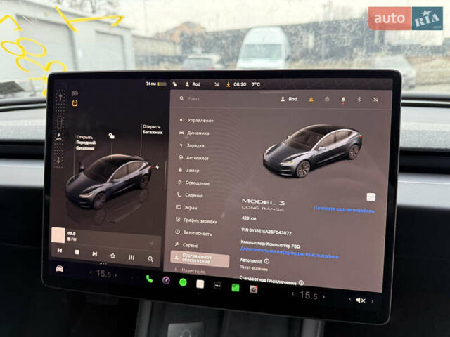 Сірий Тесла Модель 3, об'ємом двигуна 0 л та пробігом 1 тис. км за 26200 $, фото 17 на Automoto.ua
