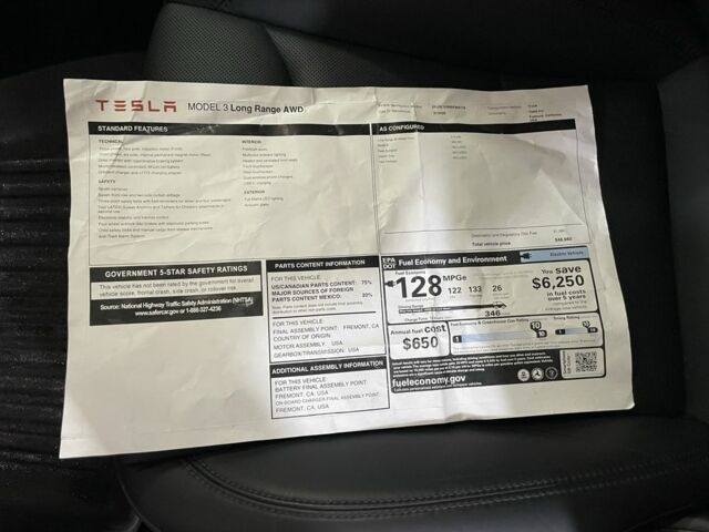 Серый Тесла Модель 3, объемом двигателя 0 л и пробегом 2 тыс. км за 27300 $, фото 16 на Automoto.ua