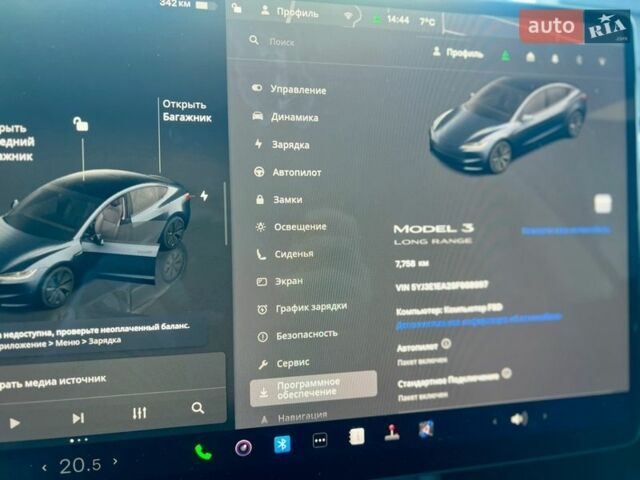 Сірий Тесла Модель 3, об'ємом двигуна 0 л та пробігом 8 тис. км за 29800 $, фото 10 на Automoto.ua