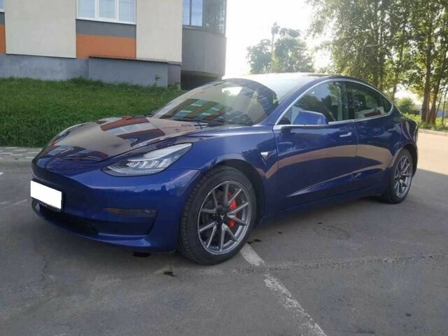 Синий Тесла Модель 3, объемом двигателя 0 л и пробегом 49 тыс. км за 14000 $, фото 1 на Automoto.ua