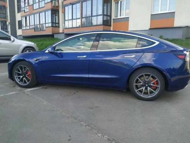 Синий Тесла Модель 3, объемом двигателя 0 л и пробегом 49 тыс. км за 14000 $, фото 2 на Automoto.ua