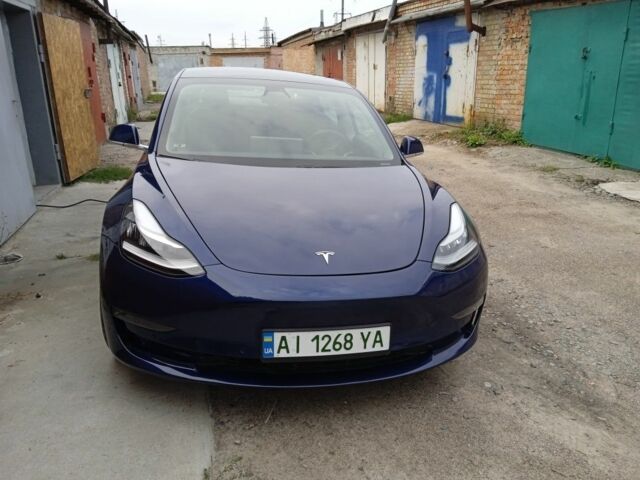 Синий Тесла Модель 3, объемом двигателя 0 л и пробегом 80 тыс. км за 19600 $, фото 2 на Automoto.ua