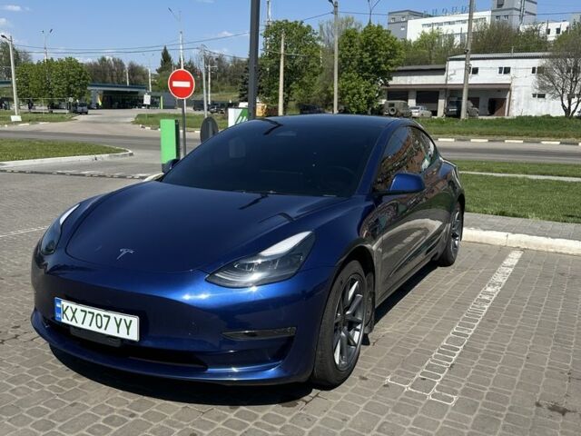 Синий Тесла Модель 3, объемом двигателя 0 л и пробегом 55 тыс. км за 22000 $, фото 1 на Automoto.ua