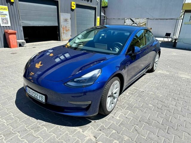 Синий Тесла Модель 3, объемом двигателя 0 л и пробегом 63 тыс. км за 18500 $, фото 3 на Automoto.ua