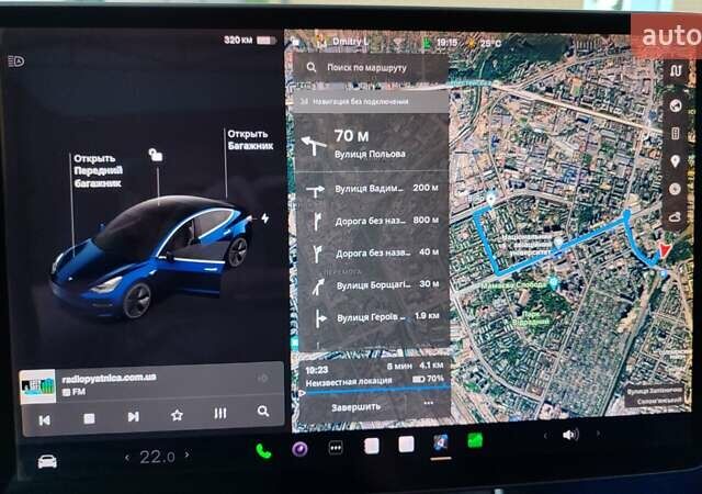 Тесла Модель 3 2018 у Києві на Automoto.ua Синій Тесла Модель 3, об'ємом двигуна 0 л та пробігом 159 тис. км за 16800 $, фото 21 на Automoto.ua