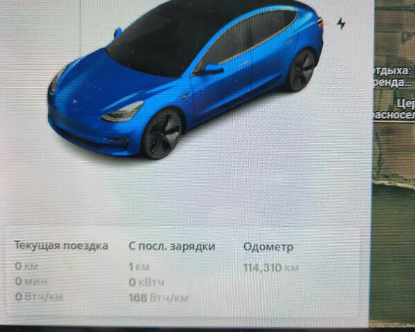 Синий Тесла Модель 3, объемом двигателя 0 л и пробегом 114 тыс. км за 20500 $, фото 9 на Automoto.ua