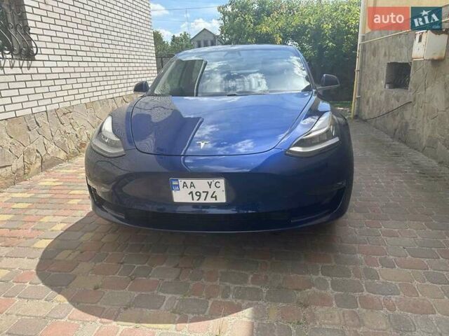 Синий Тесла Модель 3, объемом двигателя 0 л и пробегом 69 тыс. км за 19320 $, фото 1 на Automoto.ua
