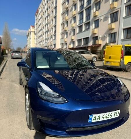 Синий Тесла Модель 3, объемом двигателя 0 л и пробегом 80 тыс. км за 19700 $, фото 3 на Automoto.ua