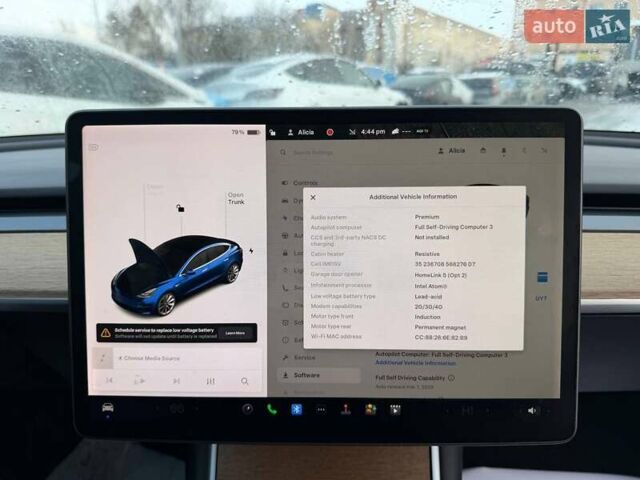 Синий Тесла Модель 3, объемом двигателя 0 л и пробегом 217 тыс. км за 12800 $, фото 14 на Automoto.ua