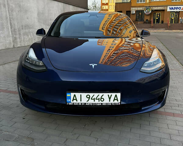 Синий Тесла Модель 3, объемом двигателя 0 л и пробегом 111 тыс. км за 16750 $, фото 4 на Automoto.ua