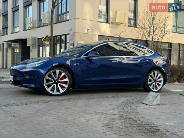 Синий Тесла Модель 3, объемом двигателя 0 л и пробегом 115 тыс. км за 18999 $, фото 6 на Automoto.ua