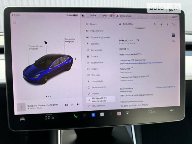 Синій Тесла Модель 3, об'ємом двигуна 0 л та пробігом 85 тис. км за 20800 $, фото 27 на Automoto.ua