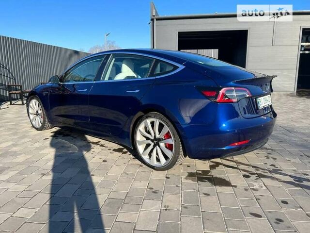 Синий Тесла Модель 3, объемом двигателя 0 л и пробегом 55 тыс. км за 26000 $, фото 3 на Automoto.ua