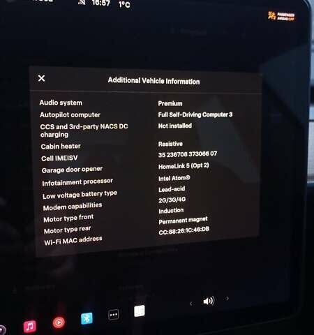 Синий Тесла Модель 3, объемом двигателя 0 л и пробегом 256 тыс. км за 11500 $, фото 15 на Automoto.ua