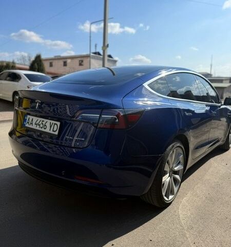 Синий Тесла Модель 3, объемом двигателя 0 л и пробегом 80 тыс. км за 19700 $, фото 4 на Automoto.ua