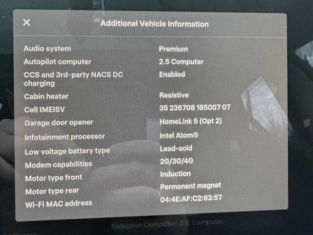 Синий Тесла Модель 3, объемом двигателя 0 л и пробегом 236 тыс. км за 15400 $, фото 10 на Automoto.ua
