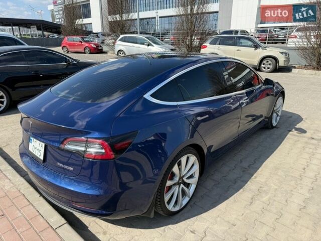 Синий Тесла Модель 3, объемом двигателя 0 л и пробегом 116 тыс. км за 17800 $, фото 3 на Automoto.ua
