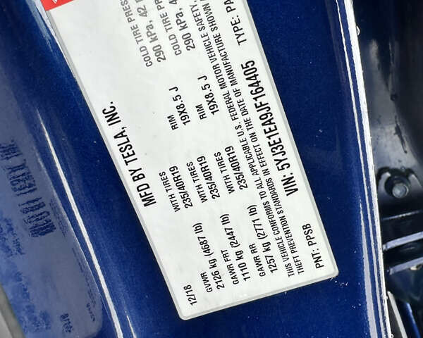 Синий Тесла Модель 3, объемом двигателя 0 л и пробегом 145 тыс. км за 14500 $, фото 34 на Automoto.ua