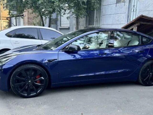 Синій Тесла Модель 3, об'ємом двигуна 0 л та пробігом 70 тис. км за 18500 $, фото 1 на Automoto.ua