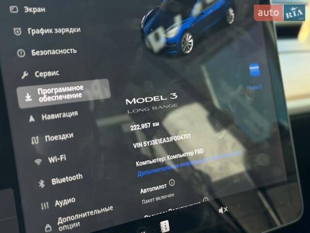 Синій Тесла Модель 3, об'ємом двигуна 0 л та пробігом 222 тис. км за 13000 $, фото 22 на Automoto.ua