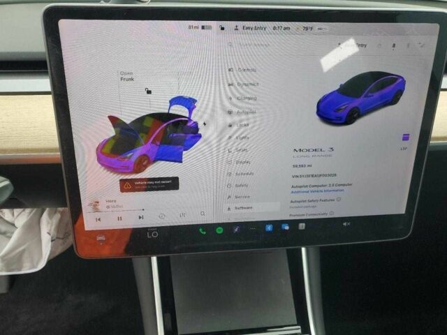 Синій Тесла Модель 3, об'ємом двигуна 0 л та пробігом 96 тис. км за 11300 $, фото 7 на Automoto.ua