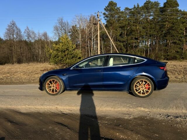 Синий Тесла Модель 3, объемом двигателя 0 л и пробегом 92 тыс. км за 17200 $, фото 1 на Automoto.ua