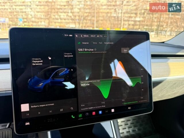 Синій Тесла Модель 3, об'ємом двигуна 0 л та пробігом 96 тис. км за 16500 $, фото 10 на Automoto.ua