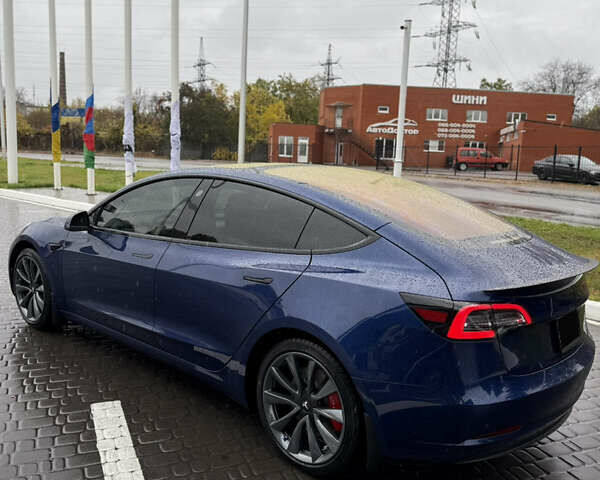 Синий Тесла Модель 3, объемом двигателя 0 л и пробегом 79 тыс. км за 18900 $, фото 1 на Automoto.ua