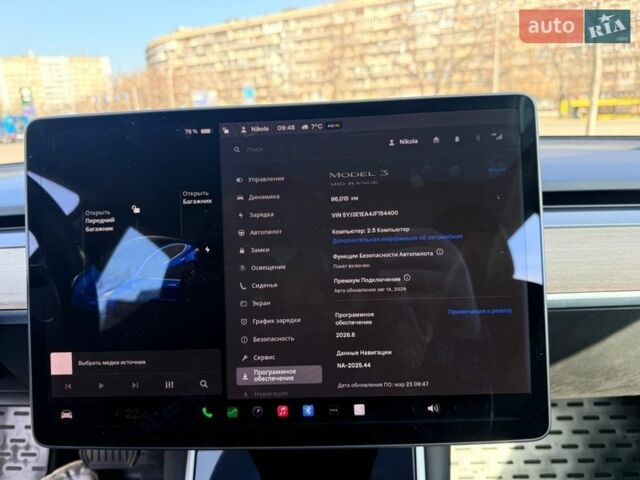 Синій Тесла Модель 3, об'ємом двигуна 0 л та пробігом 96 тис. км за 16500 $, фото 11 на Automoto.ua