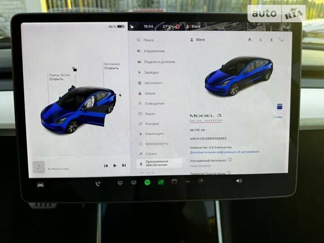 Синий Тесла Модель 3, объемом двигателя 0 л и пробегом 98 тыс. км за 20000 $, фото 19 на Automoto.ua