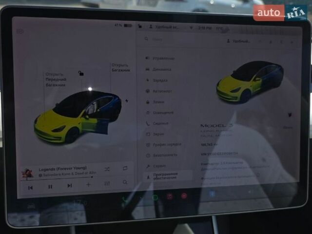 Синий Тесла Модель 3, объемом двигателя 0 л и пробегом 185 тыс. км за 16500 $, фото 4 на Automoto.ua