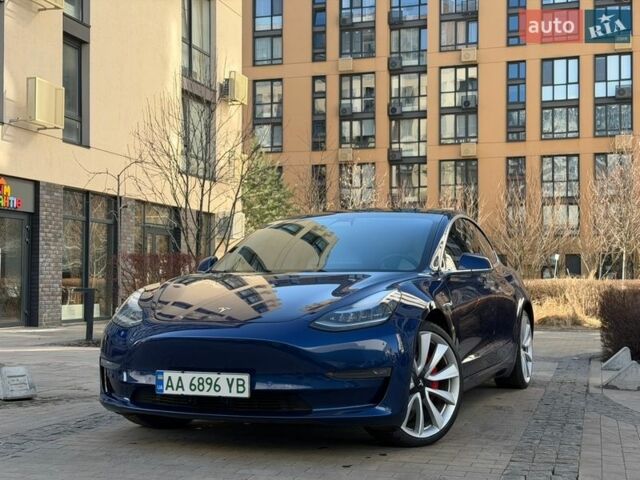 Синий Тесла Модель 3, объемом двигателя 0 л и пробегом 115 тыс. км за 18999 $, фото 1 на Automoto.ua