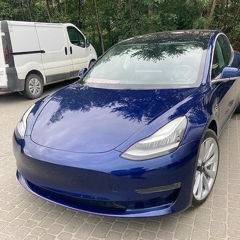 Синий Тесла Модель 3, объемом двигателя 0 л и пробегом 143 тыс. км за 15300 $, фото 1 на Automoto.ua