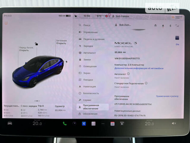 Синій Тесла Модель 3, об'ємом двигуна 0 л та пробігом 85 тис. км за 20800 $, фото 26 на Automoto.ua