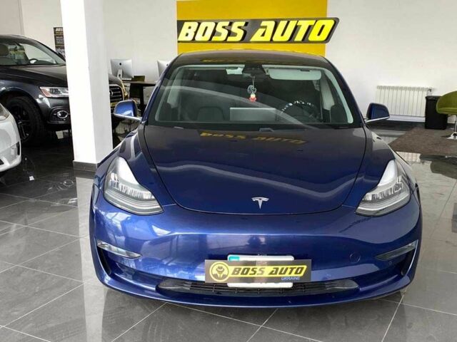 Синий Тесла Модель 3, объемом двигателя 0 л и пробегом 48 тыс. км за 18900 $, фото 1 на Automoto.ua