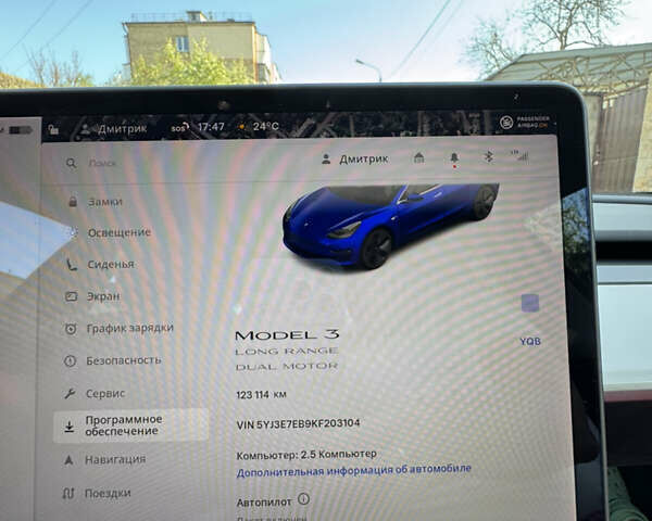 Синий Тесла Модель 3, объемом двигателя 0 л и пробегом 123 тыс. км за 18800 $, фото 9 на Automoto.ua