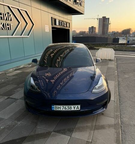 Синий Тесла Модель 3, объемом двигателя 0 л и пробегом 103 тыс. км за 19300 $, фото 1 на Automoto.ua