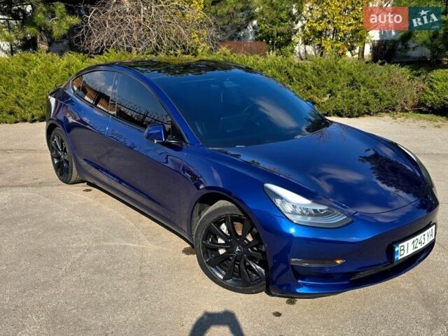 Синій Тесла Модель 3, об'ємом двигуна 0 л та пробігом 76 тис. км за 16700 $, фото 1 на Automoto.ua