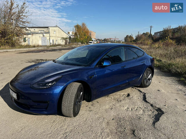 Синий Тесла Модель 3, объемом двигателя 0 л и пробегом 93 тыс. км за 21000 $, фото 1 на Automoto.ua