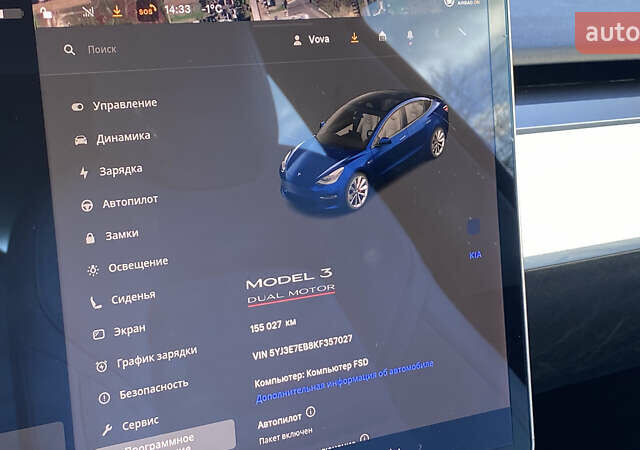 Синий Тесла Модель 3, объемом двигателя 0 л и пробегом 155 тыс. км за 17800 $, фото 72 на Automoto.ua