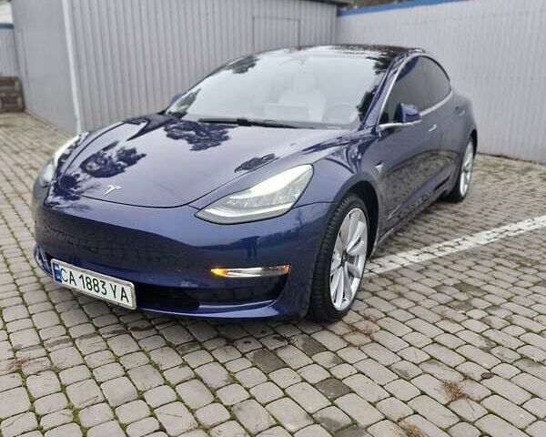 Синий Тесла Модель 3, объемом двигателя 0 л и пробегом 106 тыс. км за 18100 $, фото 1 на Automoto.ua